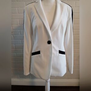Women's Black & White INC Blazer
